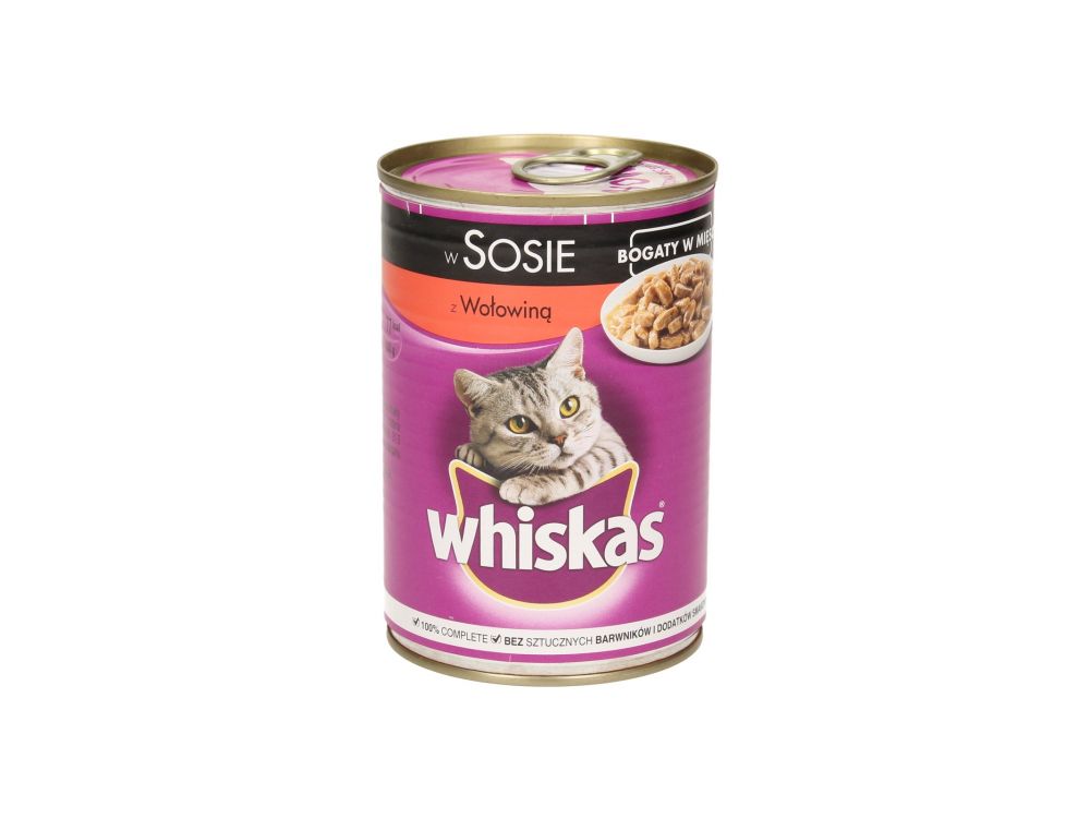 WHISKAS PUSZKA WOŁOWINA W SOSIE 400 G