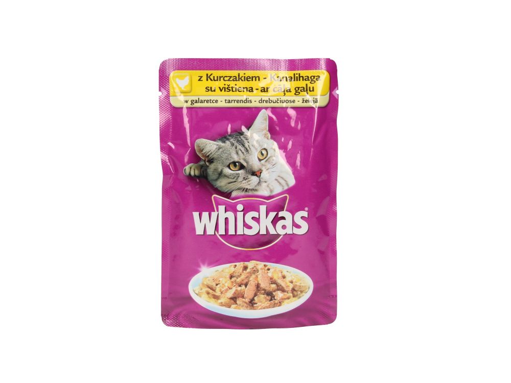 WHISKAS SASZETKA 85G KURCZAK W GALARETCE