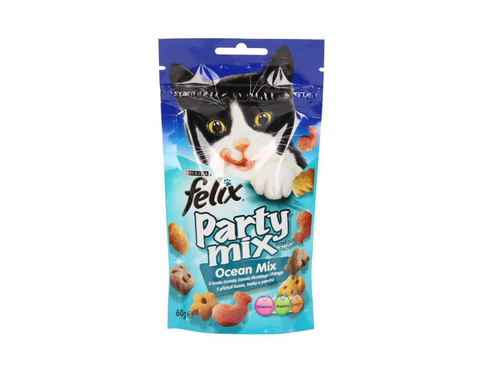 FELIX PRZYSMAK DLA KOTA PARTY  OCEAN MIX  ŁOSOŚ, PSTRĄG 60G 12371156