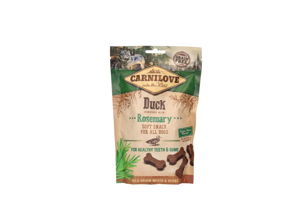 CARNILOVE PRZYSMAK DLA PSA SEMI MOIST SNACK DUCK ENRICHED WITH ROSEMARY 200G