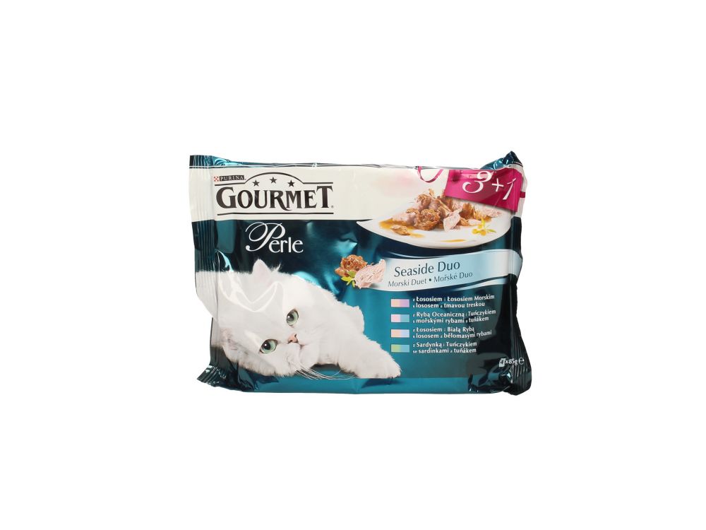 GOURMET PERLE SASZETKA 4X85G DUET RYBNY 12486367