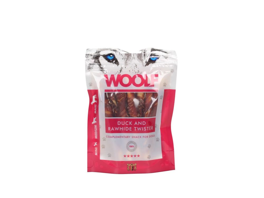 WOOLF PRZYSMAK DUCK AND RAWHIDE TWISTER 100G