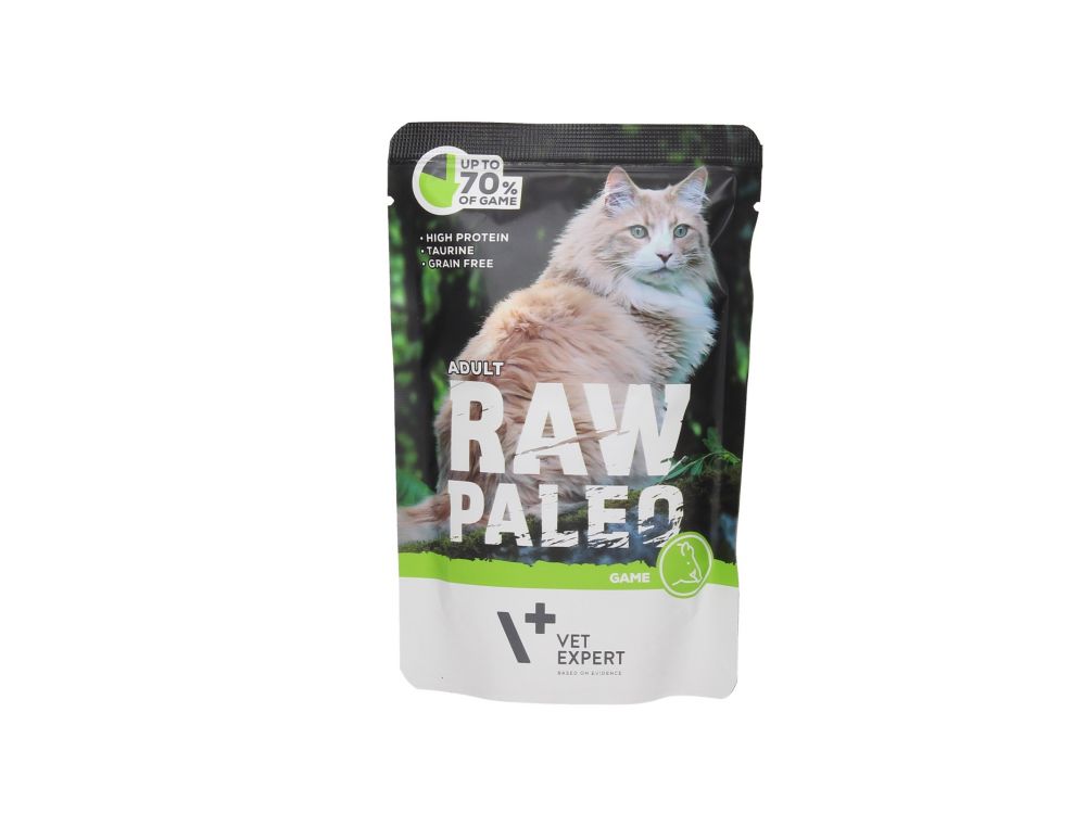 4T RAW PALEO CAT 100G ADULT GAME MEAT SASZETKA