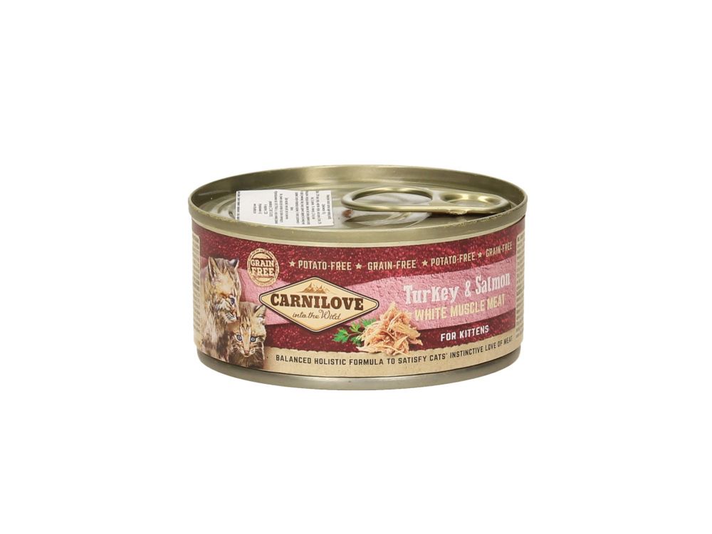 CARNILOVE KOT PUSZKA 100G KITTEN TURKEY&SALMON