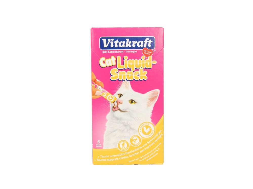 VITAKRAFT CAT LIQUID SNACK 6SZT. KURCZAK+TAURYNA 16424