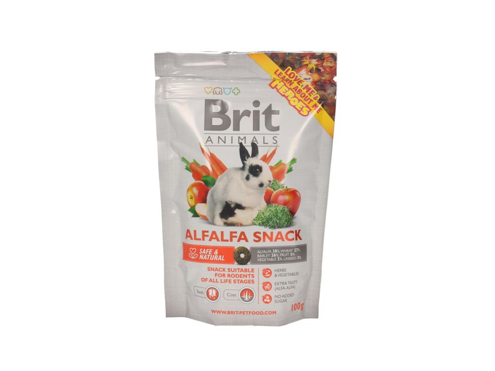 BRIT ANIMALS PRZYSMAK DLA GRYZONI ALFALFA  100 G