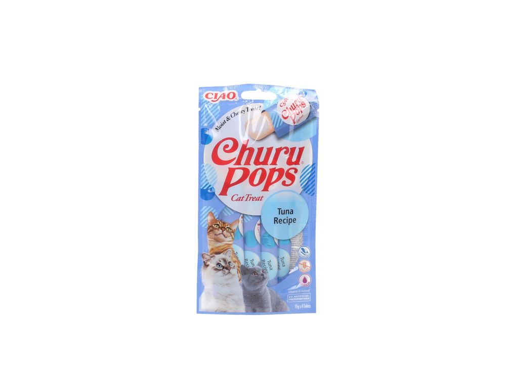 INABA CAT CHURU POPS TUNA RECIPE 4X15G EU711