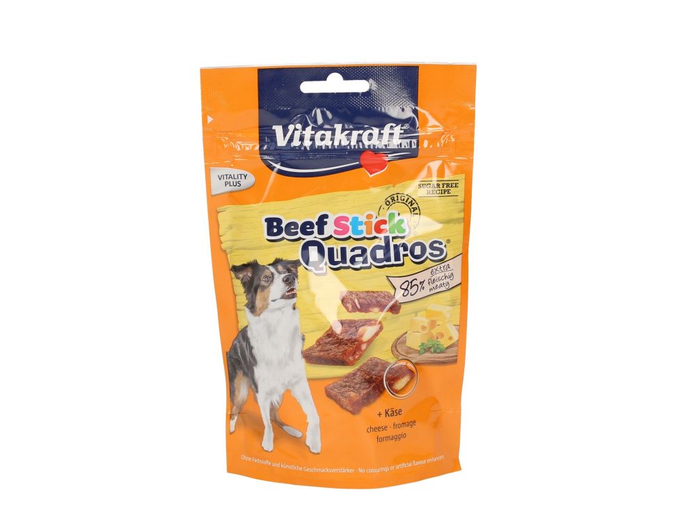 VITAKRAFT PRZYSMAK DLA PSA BEEF STICK QUADROS 70 G Z SEREM  28801