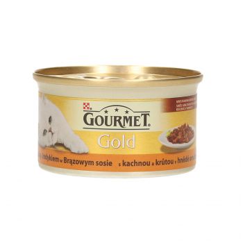 GOURMET GOLD CASSEROLE KACZKA,INDYK W BRĄZOWYM SOSIE 85G 12558252