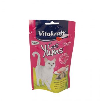 VITAKRAFT PRZYSMAK DLA KOTA YUMS KURCZAK Z KOCIĄ TRAWĄ 40G 2458897