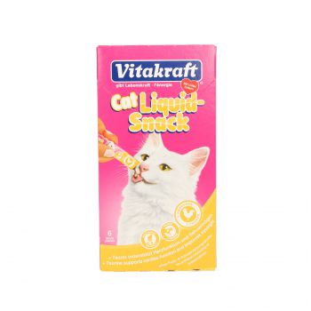 VITAKRAFT CAT LIQUID SNACK 6SZT. KURCZAK+TAURYNA 16424