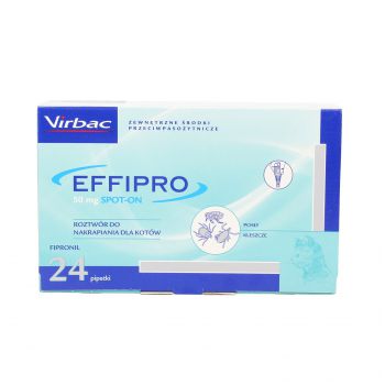 EFFIPRO KOT 24 X 0,5ML  SPOT-ON  ROZTWÓR DO NAKRAPIANIA