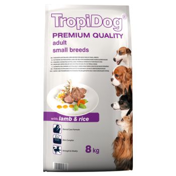 TROPIDOG PREMIUM ADULT SMALL LAMB&RICE 8 KG  57067